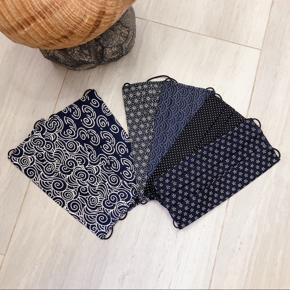 Handmade adult cotton face mask with filter pocket - Picture 3 of 3